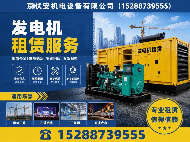 黔南应急发电机出租展示图